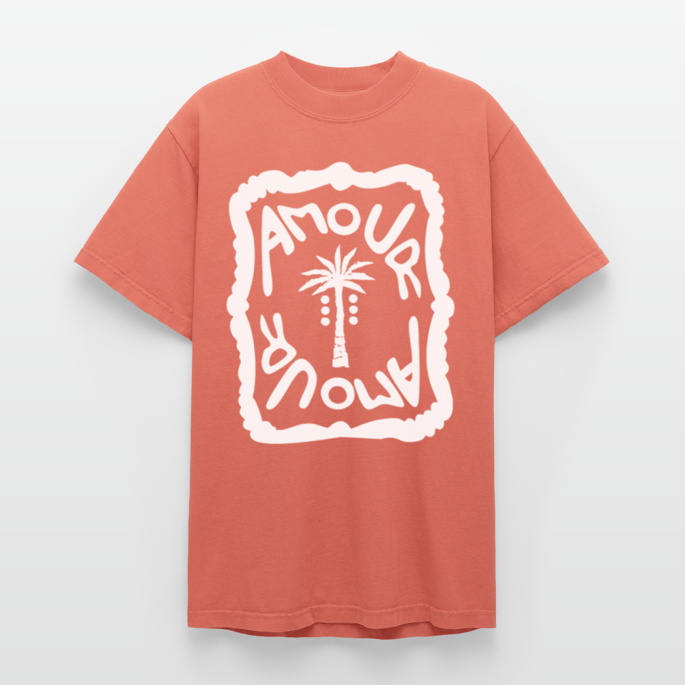 Amour Dyed T-Shirt Unisex - peach