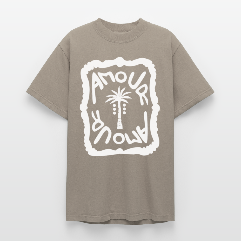 Amour Dyed T-Shirt Unisex - khaki