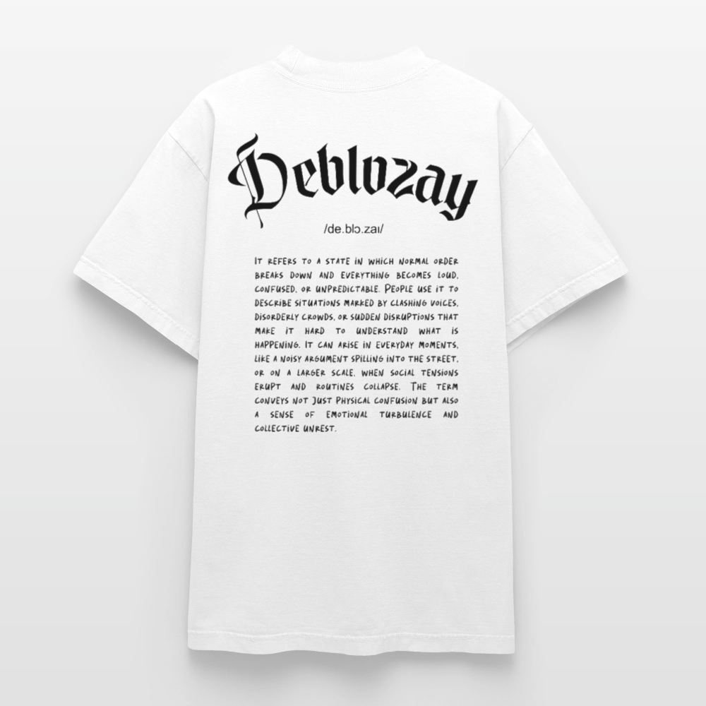 Deblozay Dyed T-Shirt Unisex - white